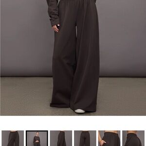 NORMA KAMALI Boyfriend Espresso Sweatpants NEW W TAGS SZ M / 34